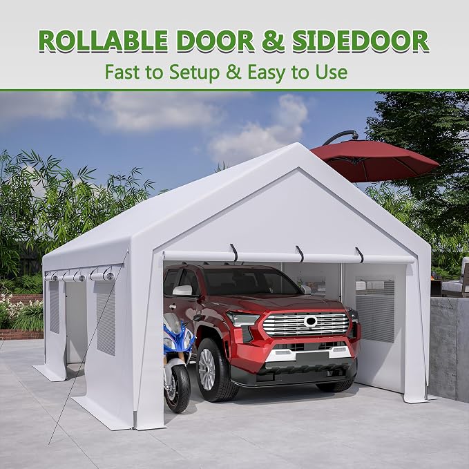 13x20 ft Heavy Duty Carport - Image 2