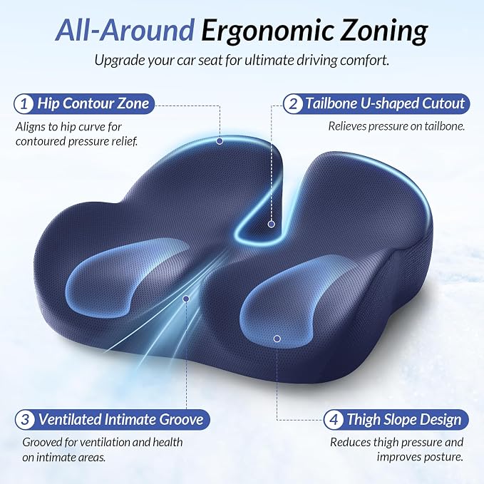 ZIKEE Car Seat Cushion for Driving - Image 2
