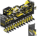 Power Tool Organizer Wall Mount, Pegboard Side Panels, 4 Long Hooks, Large Tool by Frizoky