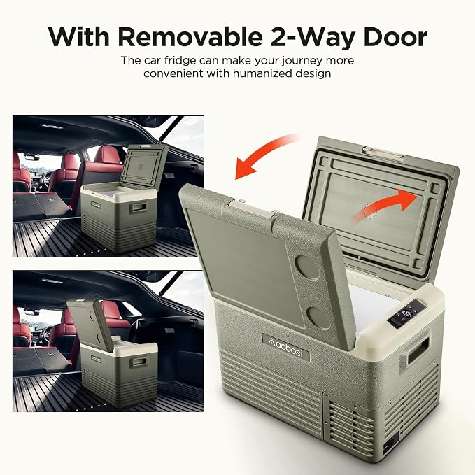 AAOBOSI 12 Volt Car Refrigerator 32 Quart RV Portable Refrigerator Freezer Car - Image 8