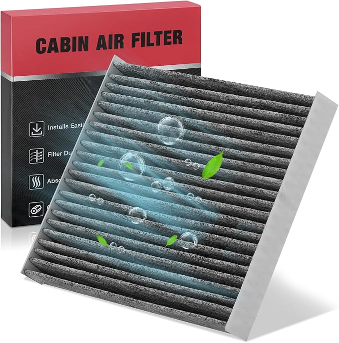 BDFHYK Cabin Air Filter with Activated Carbon Compatible with Ford Mustang by BDFHYK