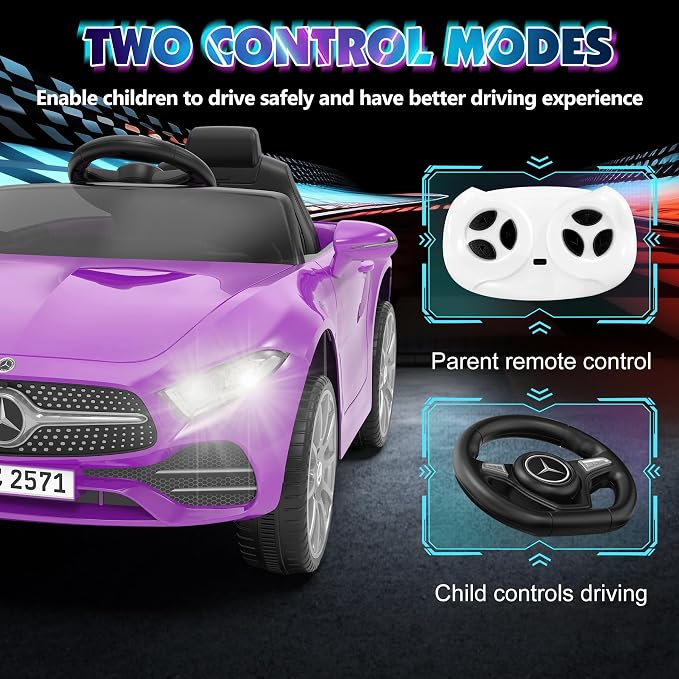 12V Kids Ride On Car with 2.4G Remote Control, Battery Powered Electric Car - Image 2