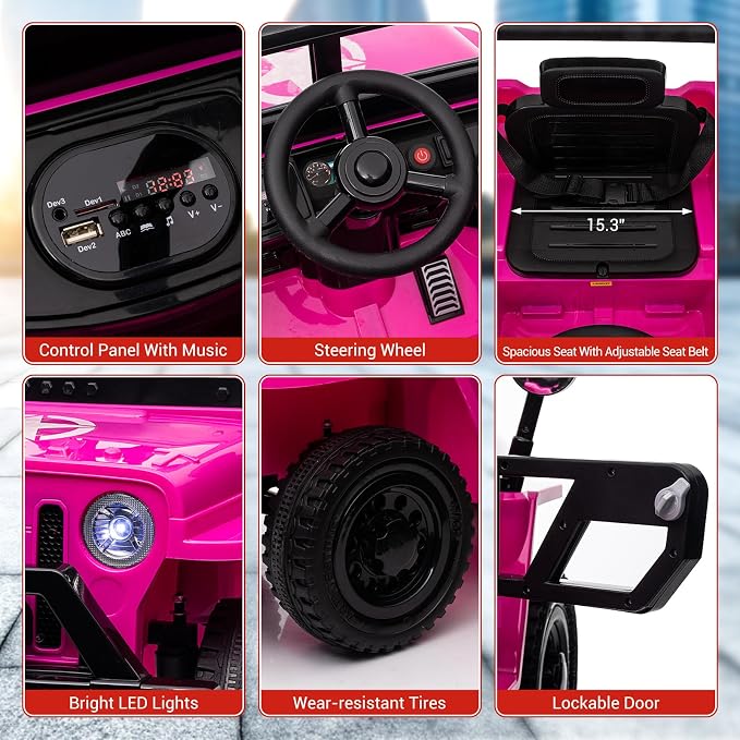 Ride On Car, 12V Electric Car for Kids - Image 3