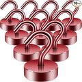 Neosmuk Magnetic Hooks, Cruise Ship Essentials, 40lb+ Heavy Duty Magnetic Hooks by Neosmuk