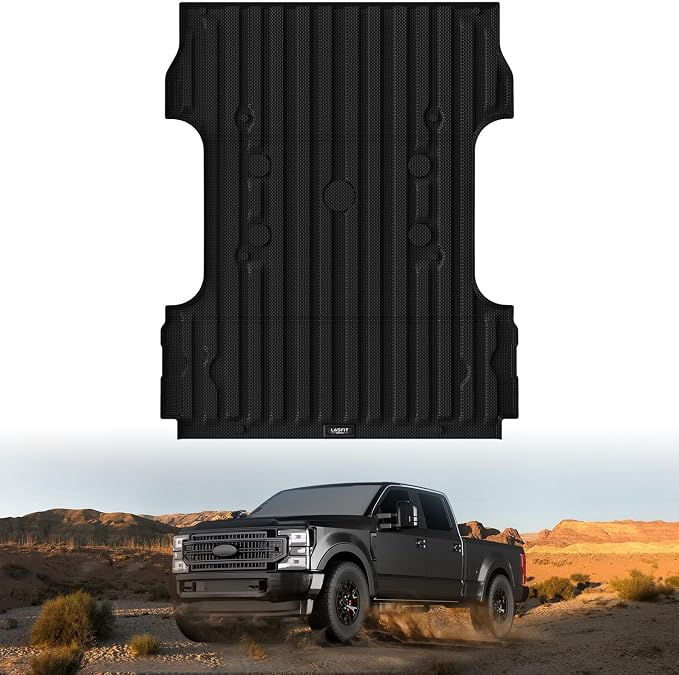 LASFIT Bed Mat 6.75ft for Ford F250 F350 F450 2017-2026 Super Duty 81.9" Truck by LASFIT