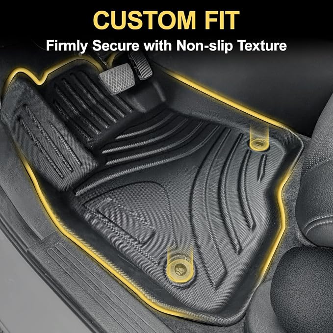 Full Set Floor Mats Custom Fit for 2023 2024 2025 Honda CR-V All Weather Floor - Image 4