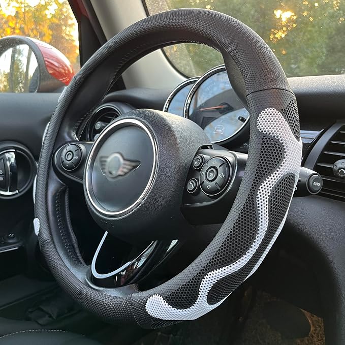 PINCTROT Large Size Comfy Grip Steering Wheel Cover, Anti-Slip Design, by PINCTROT