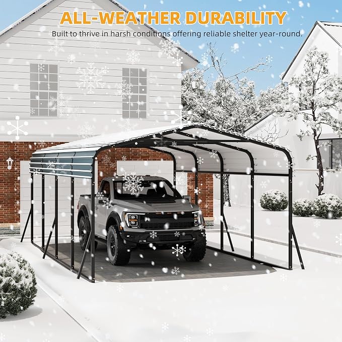 12x20 Ft Carport, Metal Carport - Image 5