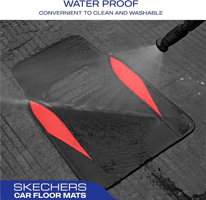 Skechers Car Floor Mats, Waterproof Universal Fit Car Mats, Faux Leather Car - Image 5