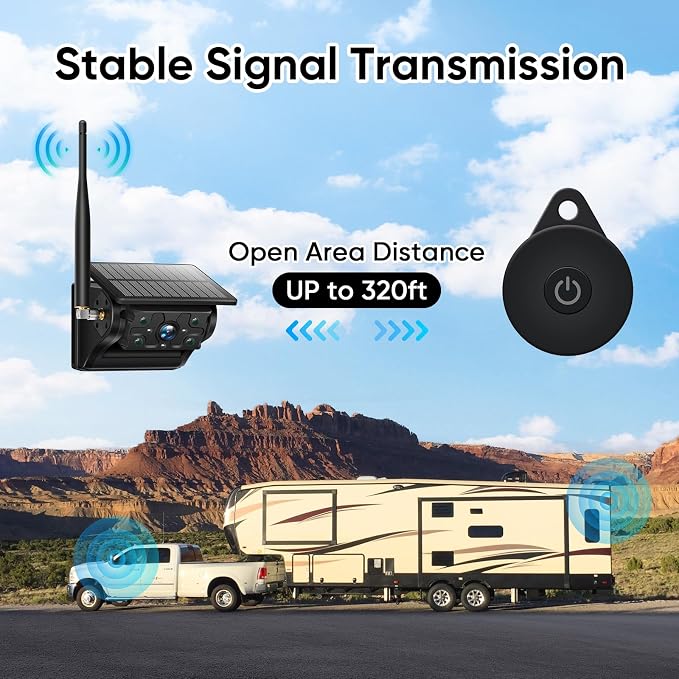 Portable 1080P Solar Magnetic Wireless Backup Camera - Image 2