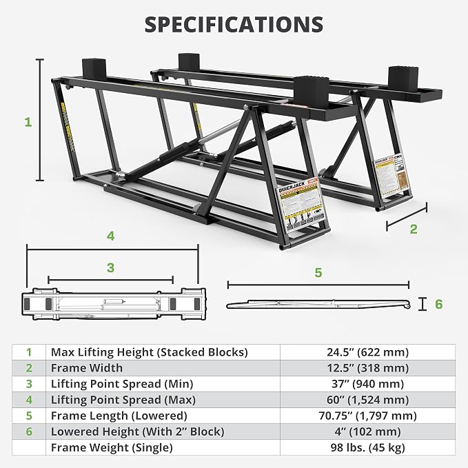 QuickJack 8000TL Portable Car Lift - Image 6