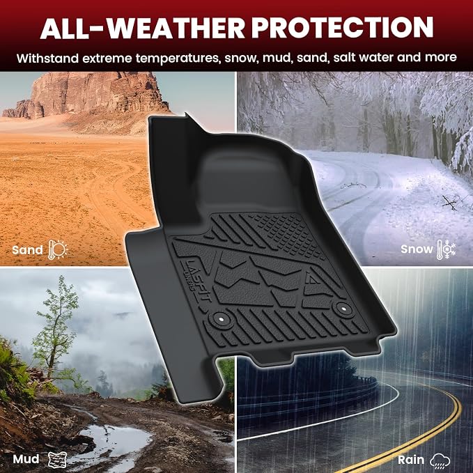 LASFIT Floor Mats 2024-2025 for Chevrolet Chevy Silverado EV RST/GMC Sierra EV - Image 7