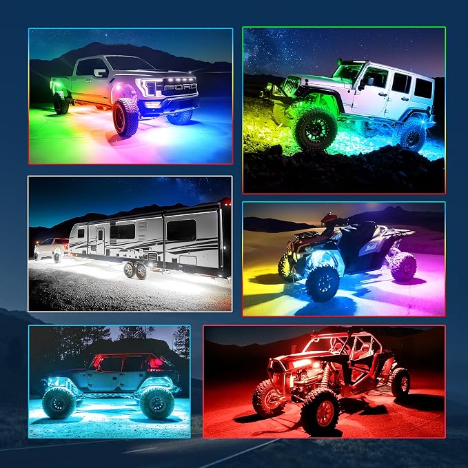 MICTUNING C2 MAX RGB+IC LED Rock Light - Image 7