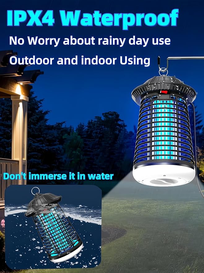 Bug Zapper Outdoor Indoor, 4200V Electric Mosquito Zapper Outdoor - Image 8