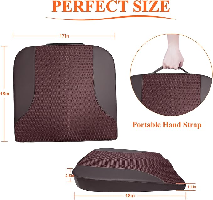kingphenix Premium Car Seat Cushion, Memory Foam Driver Seat Cushion to Improve - Image 6