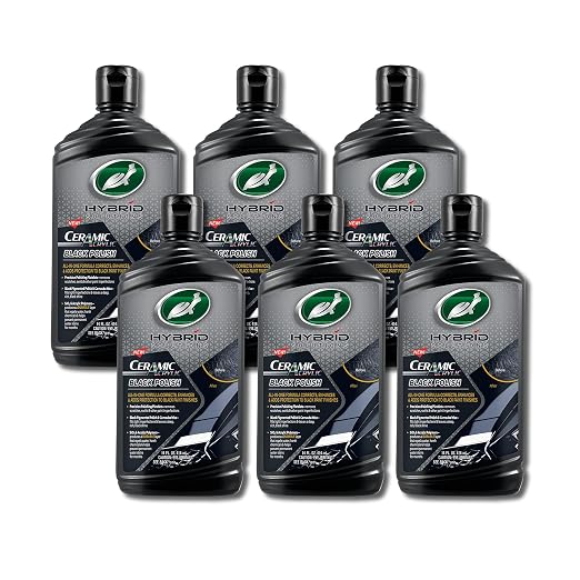 Turtle Wax 53448-6PK Hybrid Solutions Ceramic Acrylic Black Polish and Wax by TurtleWax