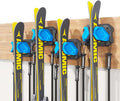 Ski & Snowboard Wall Rack for Garage by SkifavsSkiWallMount