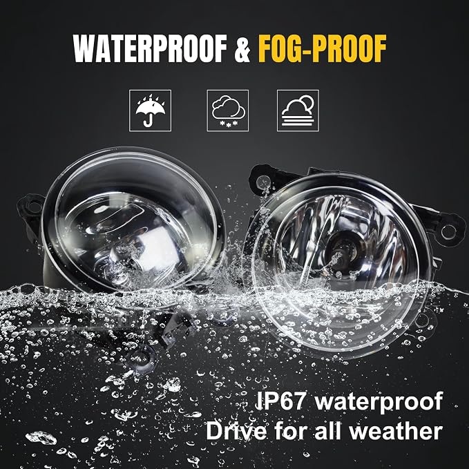 Fog Light Lamp Assembly Replacement 4F9Z-15200-AA Compatible - Image 5