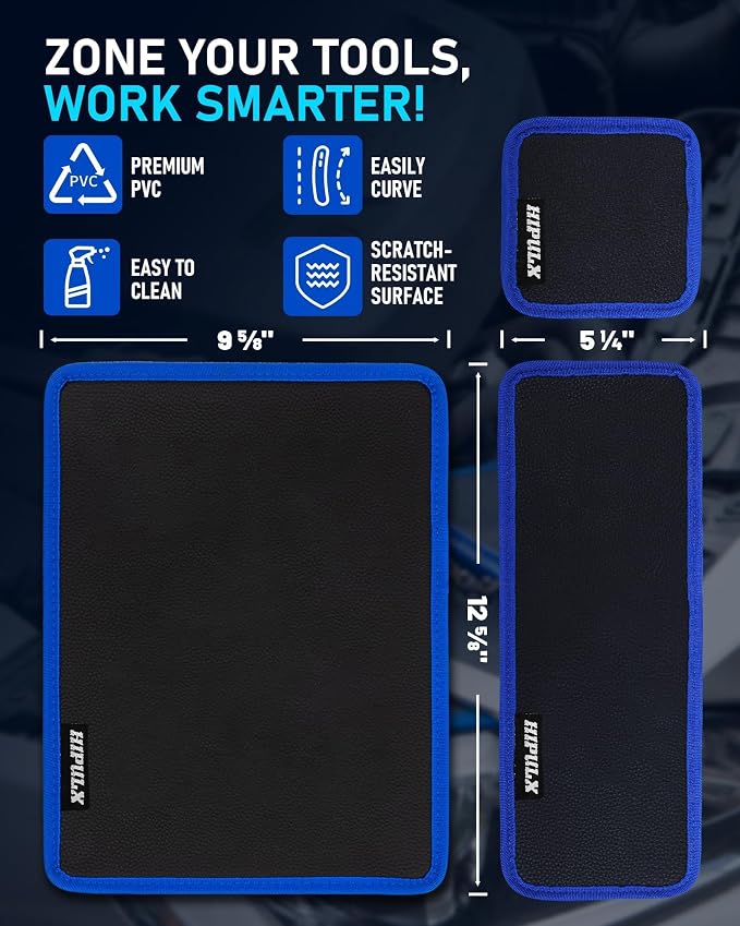 Magnetic Tool Mat Set, 4 Magnetic Pads, 40LB Tool Pad - Image 2