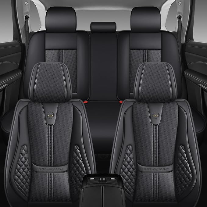 Car Seat Covers Front Only, Easy Install Luxury Leather Automotive Seat Covers - Image 7