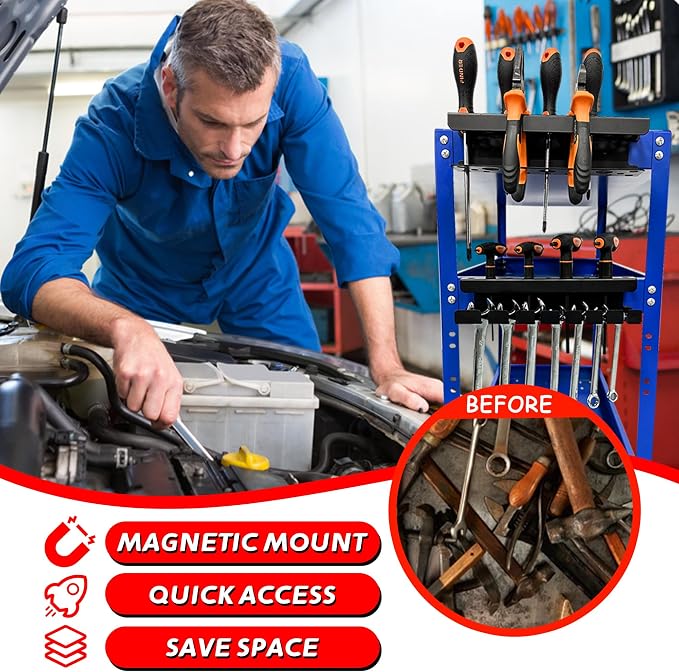 ULIBERMAGNET Magnetic Screwdriver Holder, Magnetic Wrench Holder, Heavy Duty - Image 7