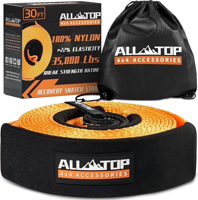 ALL-TOP Recovery Snatch Strap, 3in x 30ft by ALL-TOP4X4