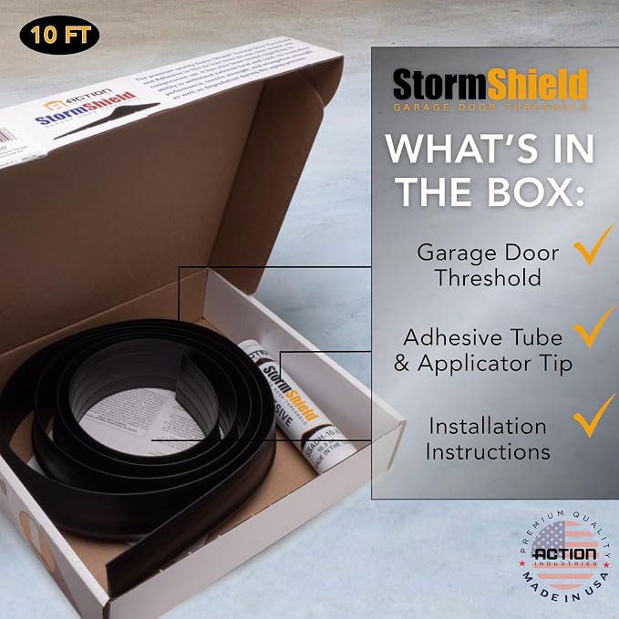 Storm Shield® 10’ Garage Door Seal Threshold Strip - Image 4