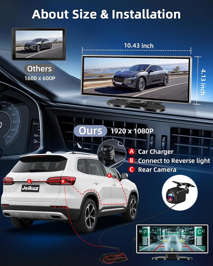 2025 Exclusive 11.26'' Portable Wireless Apple CarPlay Screen - Image 8