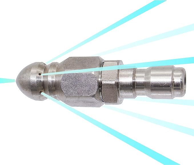 Pressure Washer Sewer Jetter Nozzle - Image 5