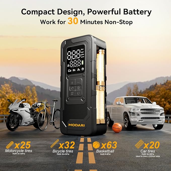Tire Inflator Portable Air Compressor - Image 4