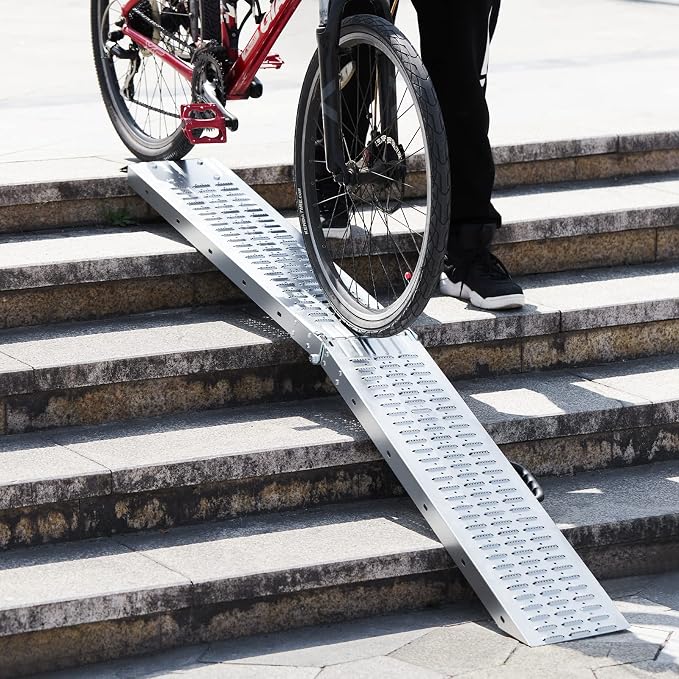78.7" L × 8.6" W Loading Ramps for Pickup Trucks, 1500LBS Folding Truck Ramps - Image 7