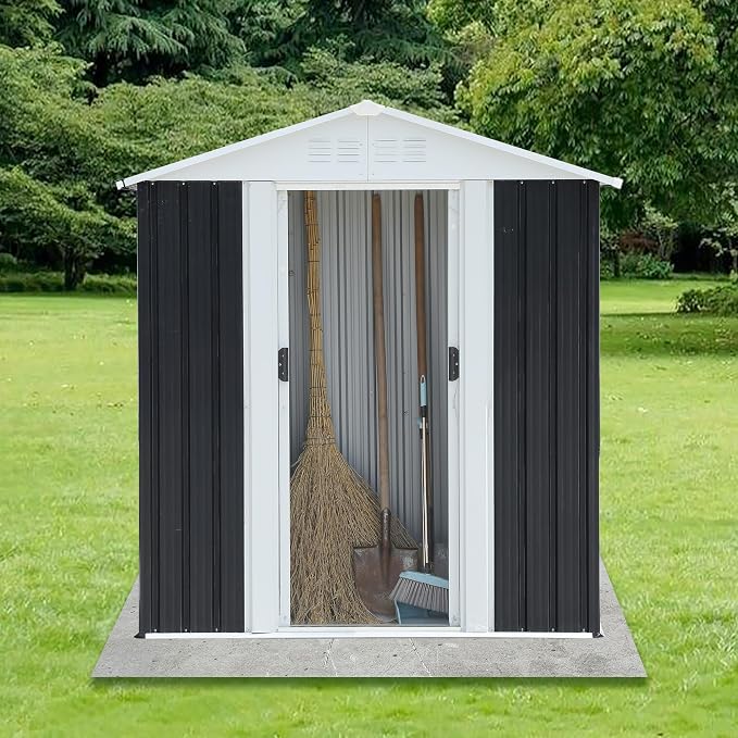 5x3 FT Outdoor Storage Shed, Metal Garden Shed - Image 5