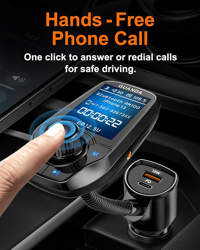 Upgraded Bluetooth FM Transmitter - Image 5