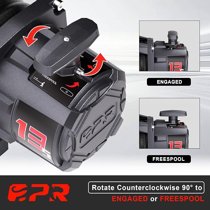 OPENROAD 13500 lb Recovery Winch - Image 3