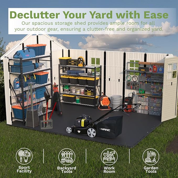 Patiowell 10x12 FT Outdoor Storage Shed - Image 3