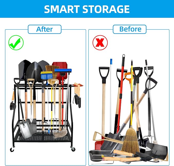 Garden Tool Organizer for Garage, Tool Organizers and Storage，Garden Tool Rack - Image 5