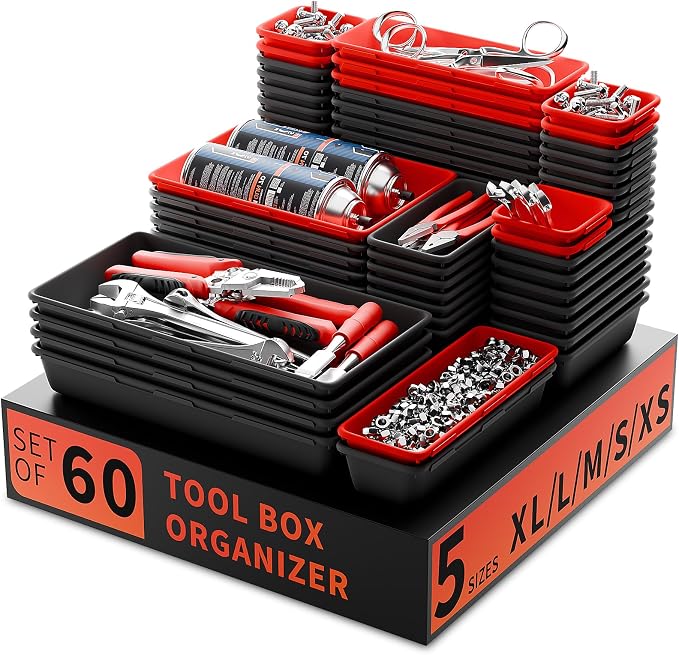 Tool Box Organizer Tray, Toolbox Desk Drawer Organizer, Tool Box Tray, Toolbox by FLYVOLE