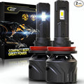 Cougar Motor H11 Bulbs, H11 Light Bulb H8 H9 Fog Lights 6500K White by CougarMotor