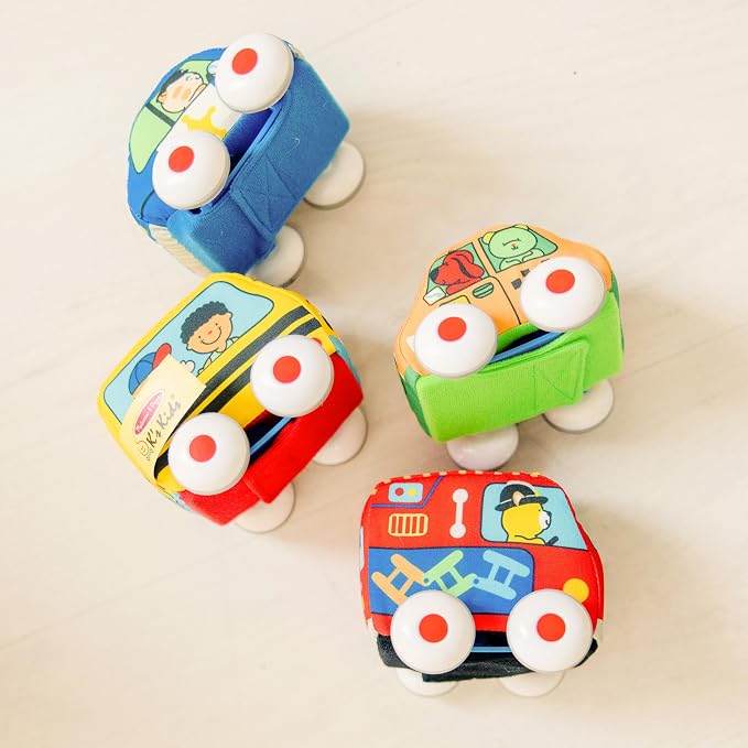 Melissa & Doug K's Kids Pull-Back Vehicle Set - Image 8