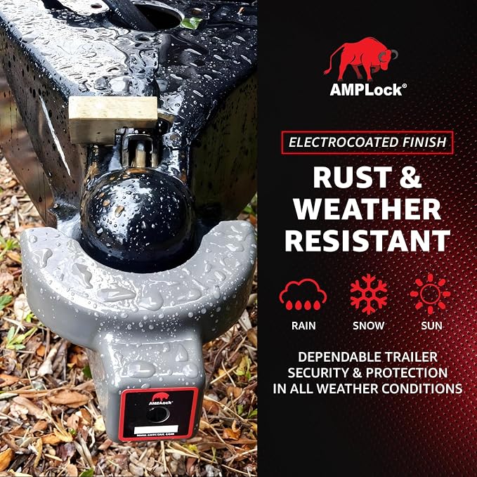AMPLock - U-BRHT2516 2-5/16" Trailer Ball Hitch Lock - Titan Weld-on Design - Image 5