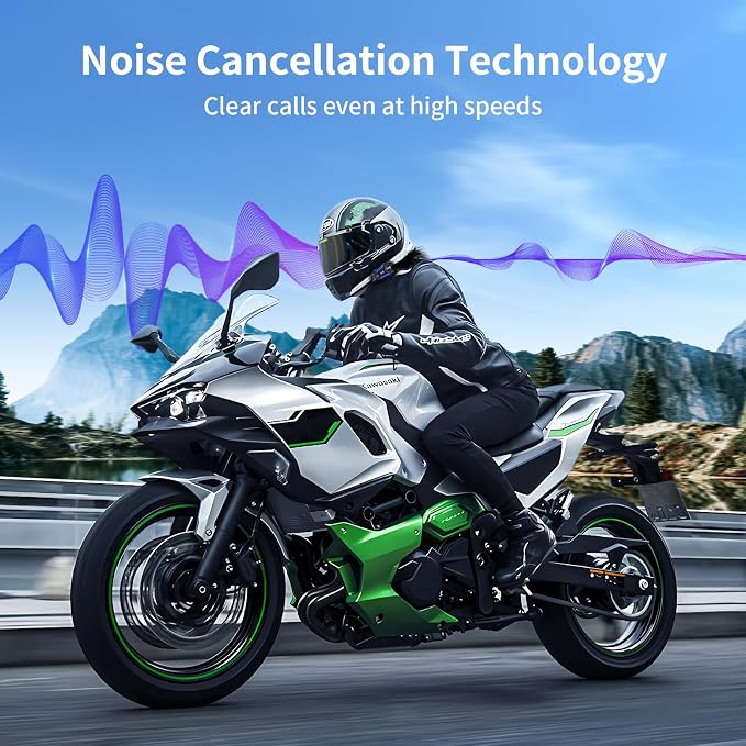 Fodsports Motorcycle Bluetooth Intercom FX4 Pro 1200m Helmet Intercom, 4 Riders - Image 4