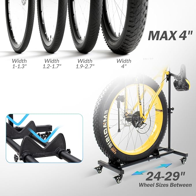 Vertical Bike Stand, Freestanding Indoor Bike Storage Rack Upright Bicycle - Image 6