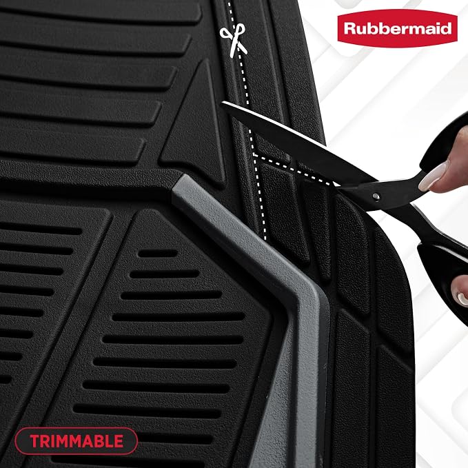 Rubbermaid Car Mat Full Set All-Weather Heavy-Duty 4 Pieces– Trim-to-Fit - Image 4