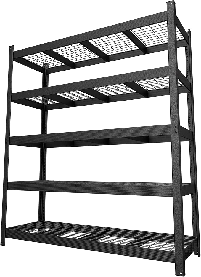 MUPATER 72.05” W × 24.02” D × 83.86” H, Heavy Duty Metal Storage Shelves by MUPATERHome