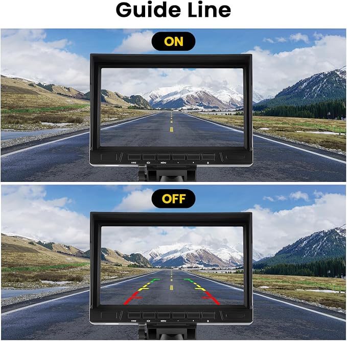 Hikity Dual Backup Camera Monitor Kit, Plug & Play, Night Vision, Wide Angle - Image 5