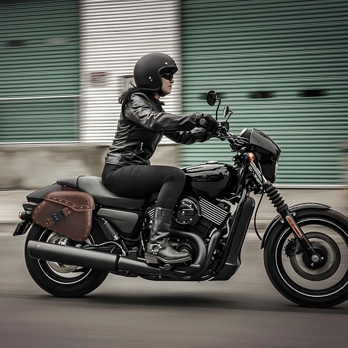 NICECNC Motorcycle Saddle Bags, PU leather Motorcycle Saddlebags, Reinforced - Image 7