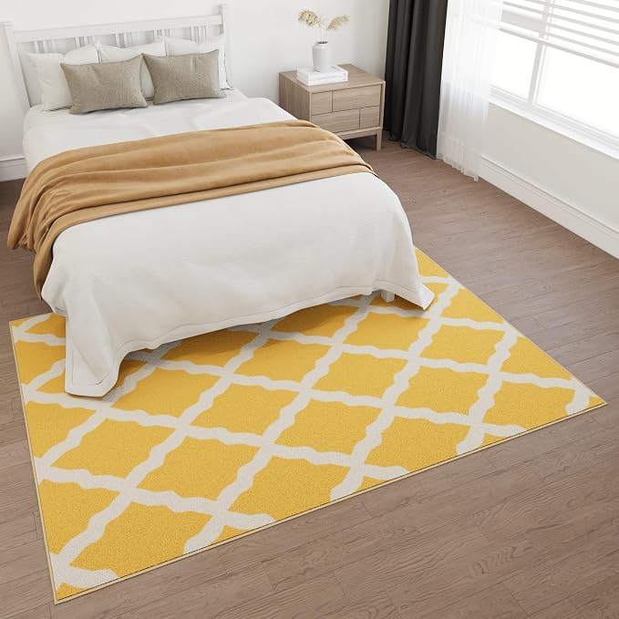 Ottomanson 5' x 6'6" Rugs for Living Room Trellis Area Rug for Bedroom - Image 3