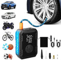 Tire Inflator Portable Air Compressor – Wireless & 12V Dual Power, Auto Shut-Off by Evjeal