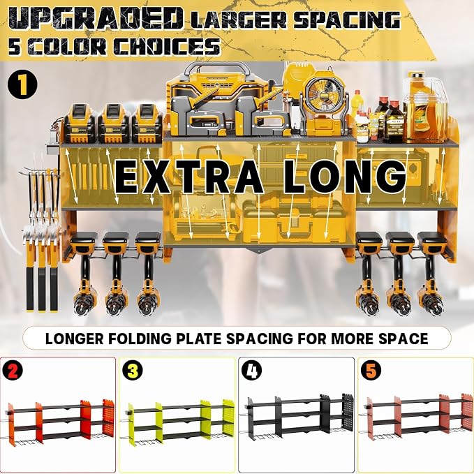 45" Large Power Tool Organizer Wall Mount - Image 7