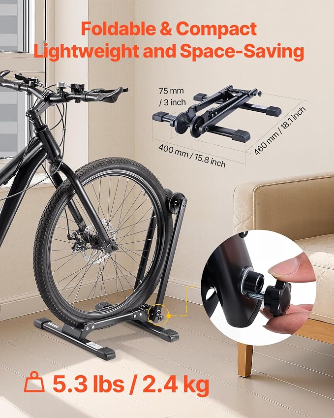 VEVOR Bike Racks 2 Pack, Fits 20 to 29 Inch Mountain & Road Bikes, Alloy Steel - Image 4